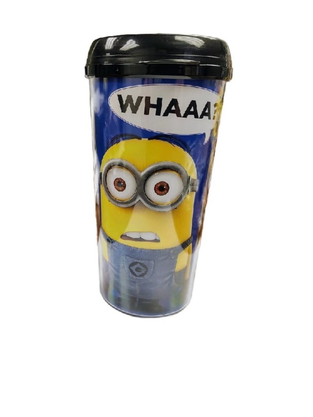 Despicable Me Two Eyes Shocked Minion 16 oz. Plastic Travel Mug